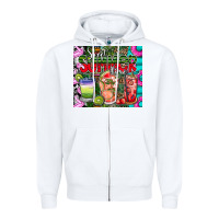 White summer time Zipper Hoodie - CowhideDigitalArt
