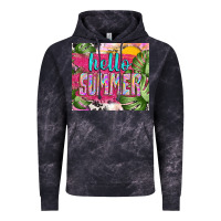 Cloud Black hello summer with cowhide Vintage Hoodie - TumblerDesignByShophia