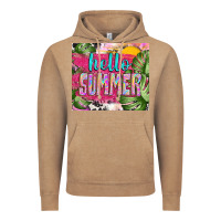 Vintage Coffee hello summer with cowhide Vintage Hoodie - TumblerDesignByShophia