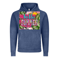 Vintage Denim hello summer with cowhide Vintage Hoodie - TumblerDesignByShophia