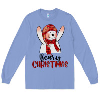 Colony Blue beary christmas Long Sleeve Tee - CowGirlArtShop