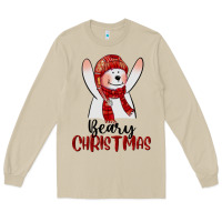 Mushroom beary christmas Long Sleeve Tee - CowGirlArtShop