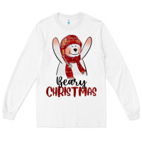 White beary christmas Long Sleeve Tee - CowGirlArtShop