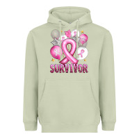 Matcha Balloons cancer ribbon survivor Heavyweight Hoodie - Artiststas