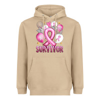 Mushroom Balloons cancer ribbon survivor Heavyweight Hoodie - Artiststas