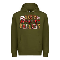 Army Green busy raising ballers baseball Premium Hoodie - Jasminsmagicworld