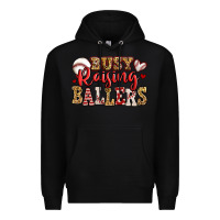 Black busy raising ballers baseball Premium Hoodie - Jasminsmagicworld