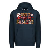 Navy busy raising ballers baseball Premium Hoodie - Jasminsmagicworld