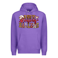 Purple busy raising ballers baseball Premium Hoodie - Jasminsmagicworld
