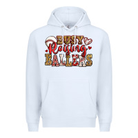 White busy raising ballers baseball Premium Hoodie - Jasminsmagicworld