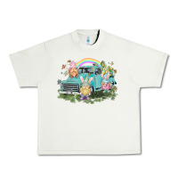 Pistachio Easter gnomies with truck Easter Day Urban Heavy Tee - HowdyJamesFarm