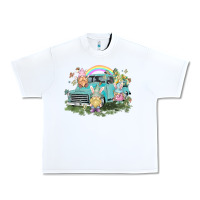 White Easter gnomies with truck Easter Day Urban Heavy Tee - HowdyJamesFarm