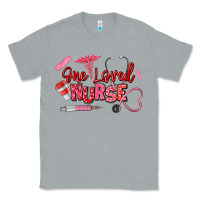 Heather Grey one loved nurse Classic Tee - texasbilliewilder