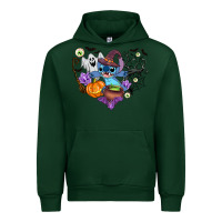 Forest Green stitch heart halloween Urban Hoodie - AdoDesignShop