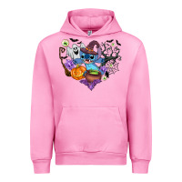 Fuchsia Pink stitch heart halloween Urban Hoodie - AdoDesignShop