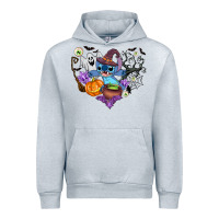 Heather Grey stitch heart halloween Urban Hoodie - AdoDesignShop