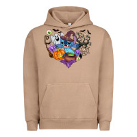 Pigment Burro stitch heart halloween Urban Hoodie - AdoDesignShop