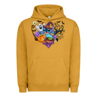 Pigment Peanut Butter stitch heart halloween Urban Hoodie - AdoDesignShop