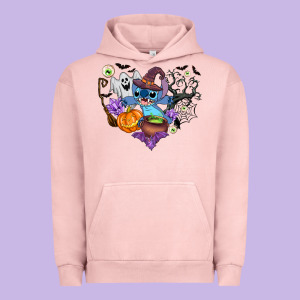 Stitch Heart Halloween Urban Hoodie Designed By Adodesignshop
