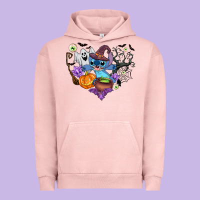 Stitch Heart Halloween Urban Hoodie Designed By Adodesignshop