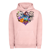 Pigment Salmon stitch heart halloween Urban Hoodie - AdoDesignShop