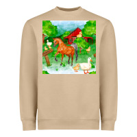 Mushroom farm life seamless pattern Heavyweight Sweatshirt - FaDigitalArtStudio