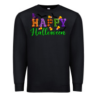 Black Happy halloween Premium Sweatshirt - Artiststas