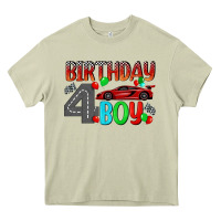 Mossy birthday boy 4 Heavy Core Tee - BundleAndBundleShop