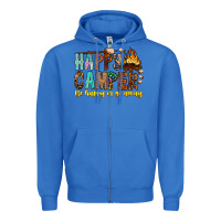 True Royal Happy Camper Be Happy Or Go Away Zipper Hoodie - CowhideDigitalArt