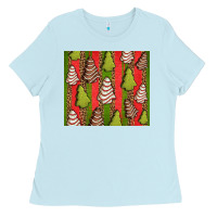 Christmas Cakes Leopard Ladies Tee | Teevron