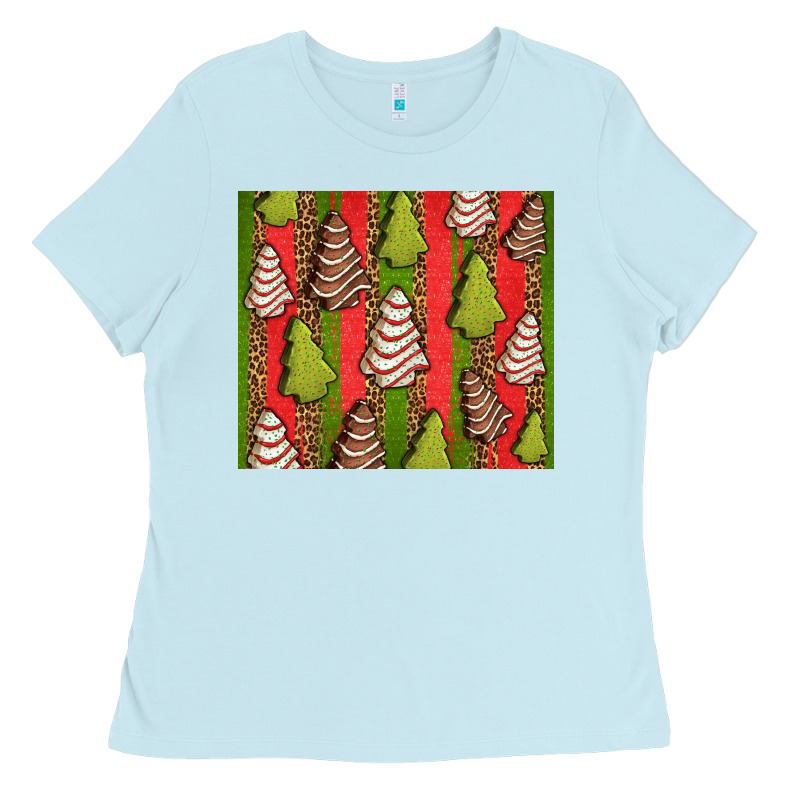 Christmas Cakes Leopard Ladies Tee by Jasminsmagicworld | Teevron