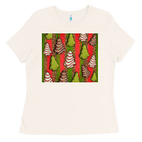 Bone Christmas cakes leopard Ladies Tee - Jasminsmagicworld