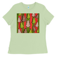 Matcha Christmas cakes leopard Ladies Tee - Jasminsmagicworld