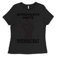 Black introverts unite seperately in your own homes Ladies Tee - Bettercallsaul