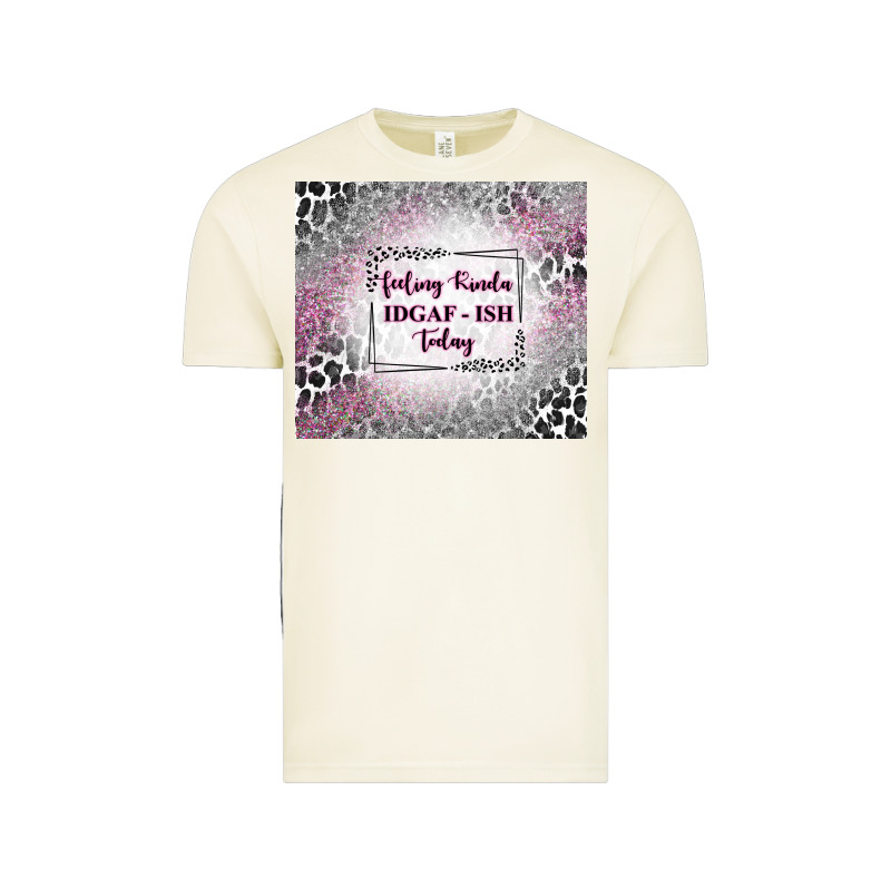 Feeling Kinda Idgaf Ish Today With Leopard Vintage Tee by TumblerDesignByShophia | Teevron
