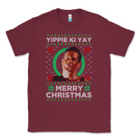 Burgundy Hot Trend Die Hard Christmas Yippie Ki Yay Classic Tee - lanVoArt