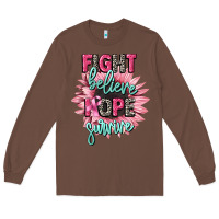 Chestnut fight believe hope survive cancer awareness Long Sleeve Tee - CowGirlArtShop