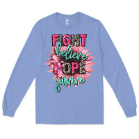 Colony Blue fight believe hope survive cancer awareness Long Sleeve Tee - CowGirlArtShop