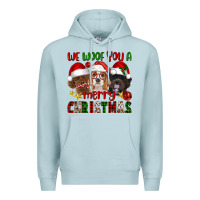 Blue Mist We Woof You A Merry Christmas Premium Hoodie - FaDigitalArtStudio