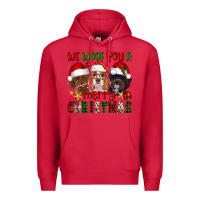 Cardinal We Woof You A Merry Christmas Premium Hoodie - FaDigitalArtStudio