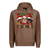 Chestnut We Woof You A Merry Christmas Premium Hoodie - FaDigitalArtStudio