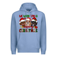 Colony Blue We Woof You A Merry Christmas Premium Hoodie - FaDigitalArtStudio