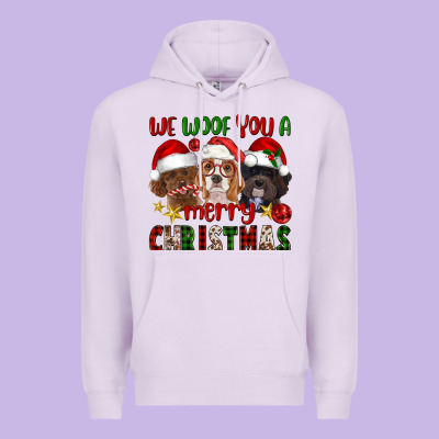 We Woof You A Merry Christmas Premium Hoodie Designed By Fadigitalartstudio