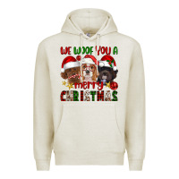 Oatmeal Heather We Woof You A Merry Christmas Premium Hoodie - FaDigitalArtStudio