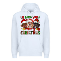 White We Woof You A Merry Christmas Premium Hoodie - FaDigitalArtStudio
