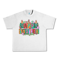Lunar Rock Happy Easter with plate letters Easter Day Urban Heavy Tee - HowdyJamesFarm