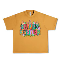 Peanut Butter Happy Easter with plate letters Easter Day Urban Heavy Tee - HowdyJamesFarm
