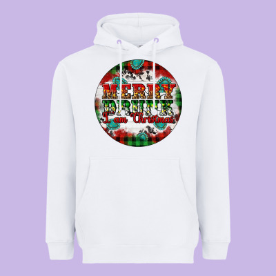 Merry Drunk I'am Christmas Heavyweight Hoodie Designed By Artiststas