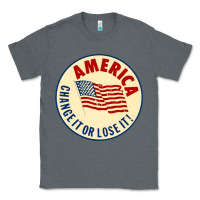 Charcoal Heather america change it or lose it   stars Classic Tee - lanVoArt