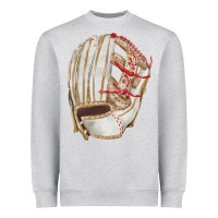 Heather Grey Catchers Mitt Fa Element Heavyweight Sweatshirt - FaDigitalArtStudio